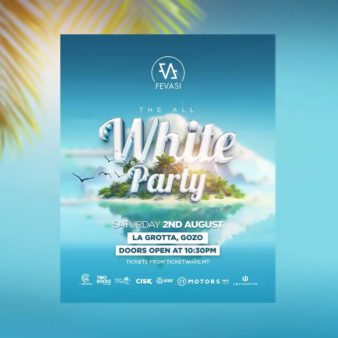 All White Party Flyer Design, Luxury Nightlife, Club Event, Beach Party, Elegant Poste
